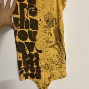 Anama Spaghettis Strap Snap on Crouch Women's Bodysuit Size‎ L  NWT